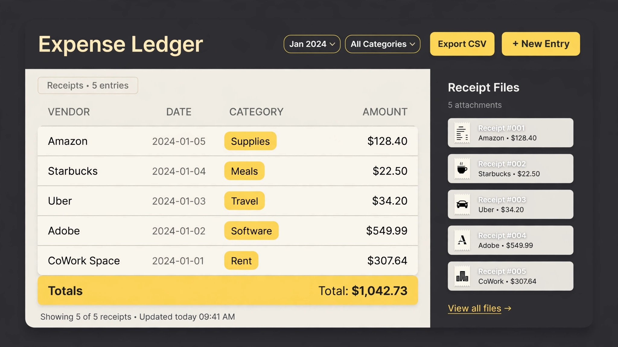 Invoice & Receipt Organizer preview